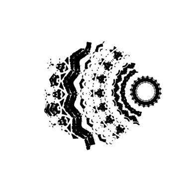 tek renkli grunge desenli arka plan vektör çizimi 