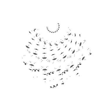 Gökyüzünde uçan kuşlar, vektör, çizim