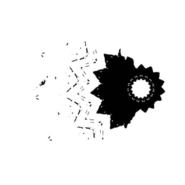 vektör el fırça darbeleri, mürekkep fırçası darbeleri.