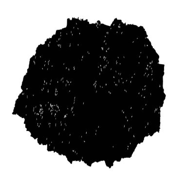 Siyah mürekkep fırçası lekesinin vektör çizimi.