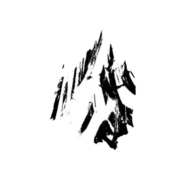 soyut grunge fırça darbesi, vektör illüstrasyonu