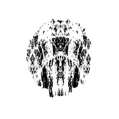 Beyaz arka planda siyah mürekkep fırça sıyrık