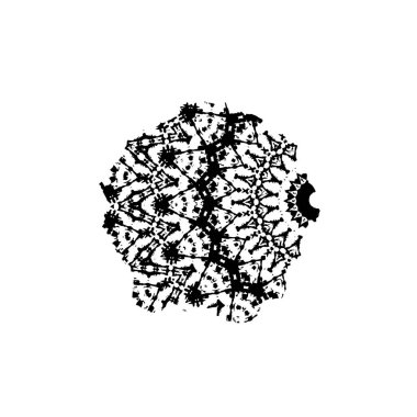 El çizimi karalama çiçek çerçevesi. Tebrik kartı veya davet için vektör illüstrasyonu