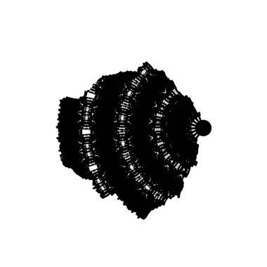 Bir dizi el çizimi suluboya fırça darbelerinin vektör çizimi