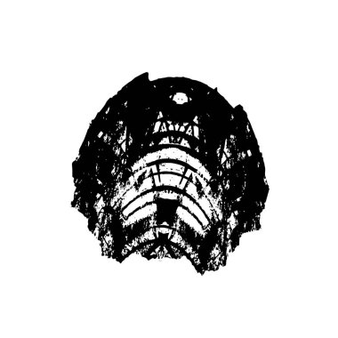 Çizik ve çiziklerle dolu siyah beyaz bir arka plan. Soyut vektör illüstrasyonu.