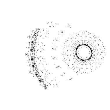 Kayan bir yıldızla soyut arkaplan