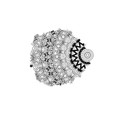 El çizimi karalama Noel ağacı, yeni yıl ve Noel tebrik kartı, tebrik kartı.