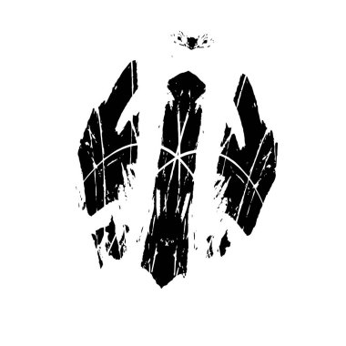 siyah fırça darbesi dokusu. grunge soyut el - boyalı element ve