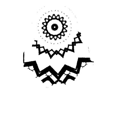 Beyaz arkaplan ile soyut geometrik desen