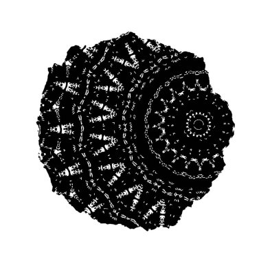 Zencefilli kurabiye setinin siyah beyaz ikonunun vektör çizimi