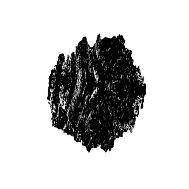 Beyaz arka planda siyah mürekkep fırça sıyrık.