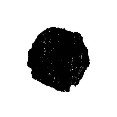 Siyah mürekkep fırça darbeleri