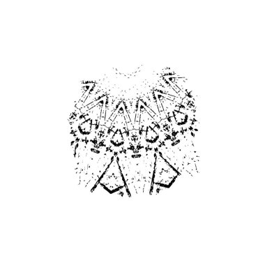 Siyah nokta desenli soyut arkaplan