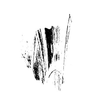 Siyah mürekkep lekesi. Beyaz arkaplanda soyut el boyama ögesi