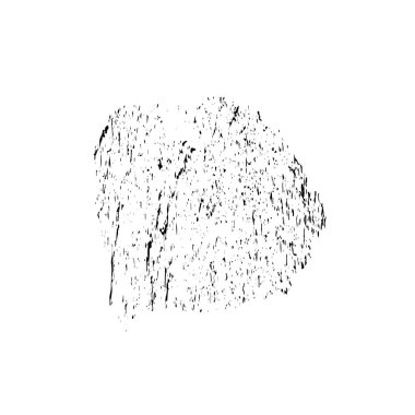 Siyah mürekkep lekesi. Beyaz arkaplanda soyut el boyama ögesi