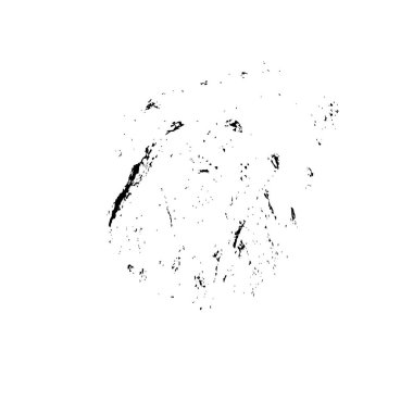 grunge noktası, beyaz arkaplanda soyut tasarım ögesi, vektör illüstrasyonu