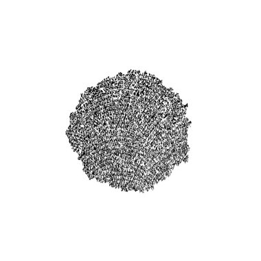 grunge noktası, beyaz arkaplanda soyut tasarım ögesi, vektör illüstrasyonu