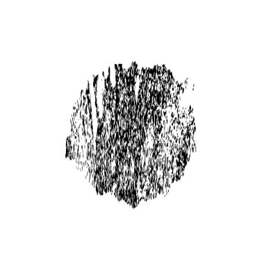 creative element of black brush stroke on white background 