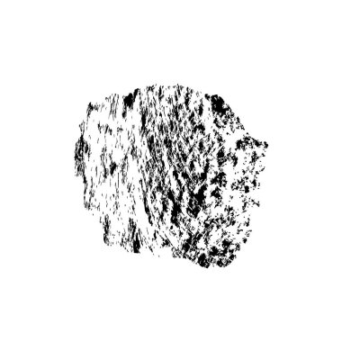 creative element of black brush stroke on white background 