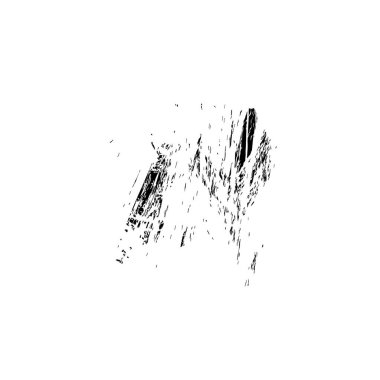 creative element of black brush stroke on white background 