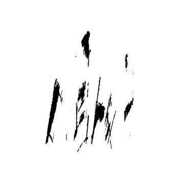 creative element of black brush stroke on white background 