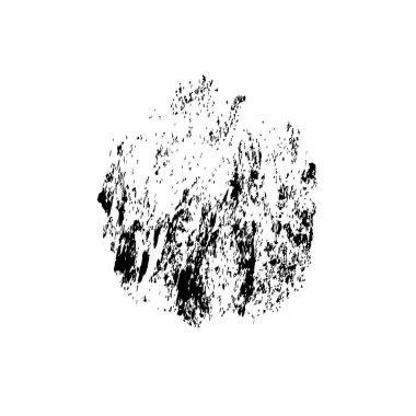 creative element of black brush stroke on white background 