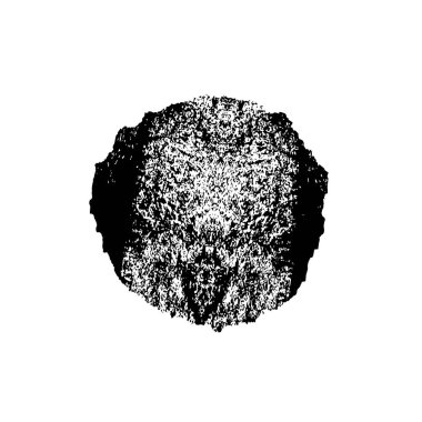 creative element of black brush stroke on white background 