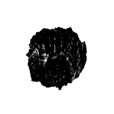 creative element of black brush stroke on white background 