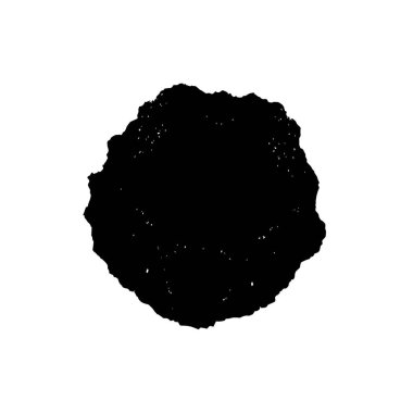 creative element of black brush stroke on white background 