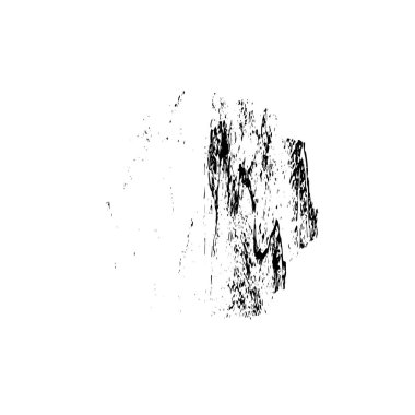 creative element of black brush stroke on white background 