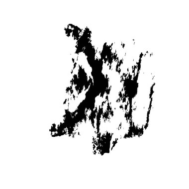 creative element of black brush stroke on white background 