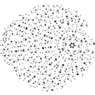 creative element of black brush stroke on white background 