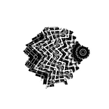 creative black brush stroke on white background 