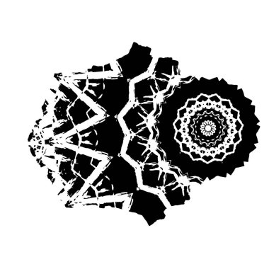 creative black brush stroke on white background 