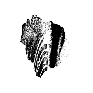 creative black brush stroke on white background 