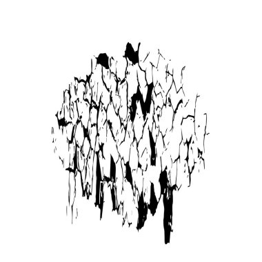 Beyaz arkaplanda soyut grunge lekesi, vektör illüstrasyonu