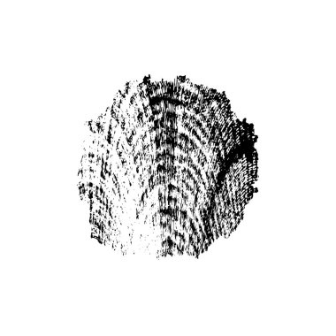 Siyah mürekkep lekesi. Beyaz arkaplanda soyut el boyama ögesi