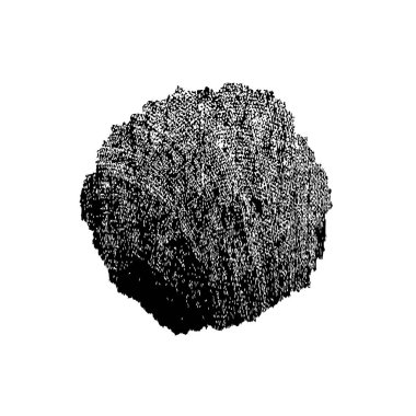 beyaz arkaplanda izole edilmiş siyah ve beyaz grunge noktası 