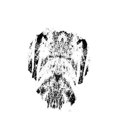 beyaz arkaplanda izole edilmiş siyah ve beyaz grunge noktası 