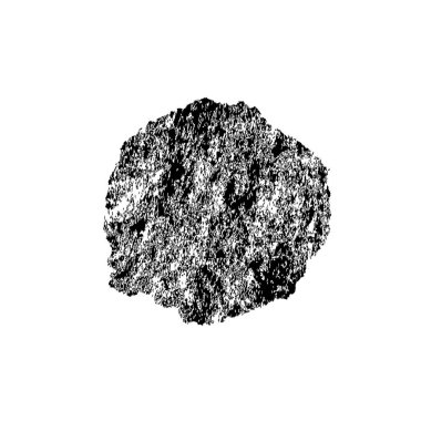 beyaz arkaplanda izole edilmiş siyah ve beyaz grunge noktası 