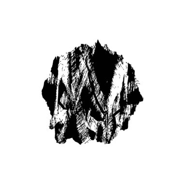 beyaz arkaplanda izole edilmiş siyah ve beyaz grunge noktası 