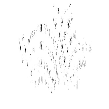 beyaz arkaplanda izole edilmiş siyah ve beyaz grunge noktası 