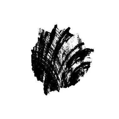 beyaz arkaplanda izole edilmiş siyah ve beyaz grunge noktası 