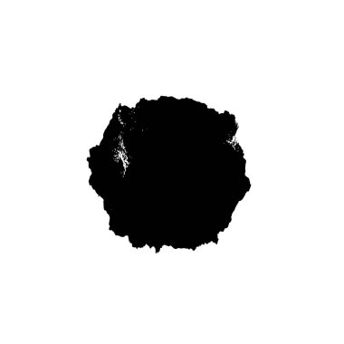 beyaz arkaplanda izole edilmiş siyah ve beyaz grunge noktası 