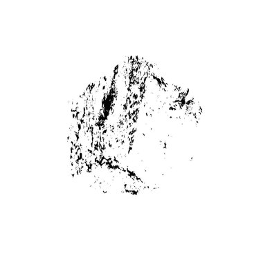 beyaz arkaplanda izole edilmiş siyah ve beyaz grunge noktası 