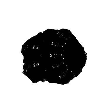 beyaz arkaplanda izole edilmiş siyah ve beyaz grunge noktası 