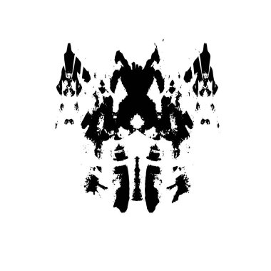 beyaz arkaplanda izole edilmiş siyah ve beyaz grunge noktası 