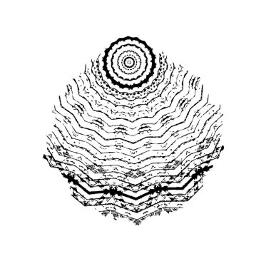 Beyaz arka planda soyut siyah nokta. vektör illüstrasyonu