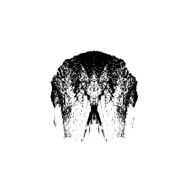 Beyaz arka planda soyut siyah nokta. vektör illüstrasyonu