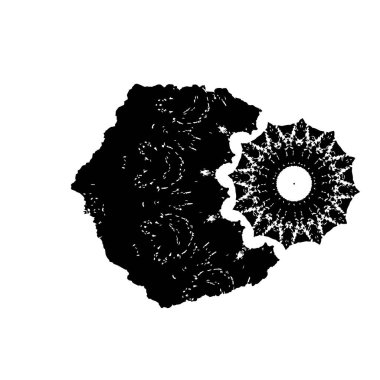 Beyaz arka planda soyut siyah nokta. vektör illüstrasyonu